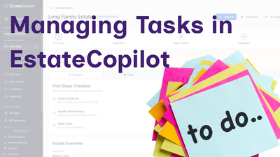 Managing Tasks in EstateCopilot